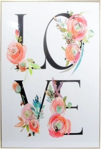 LOVE kép 40 × 60 cm keretben