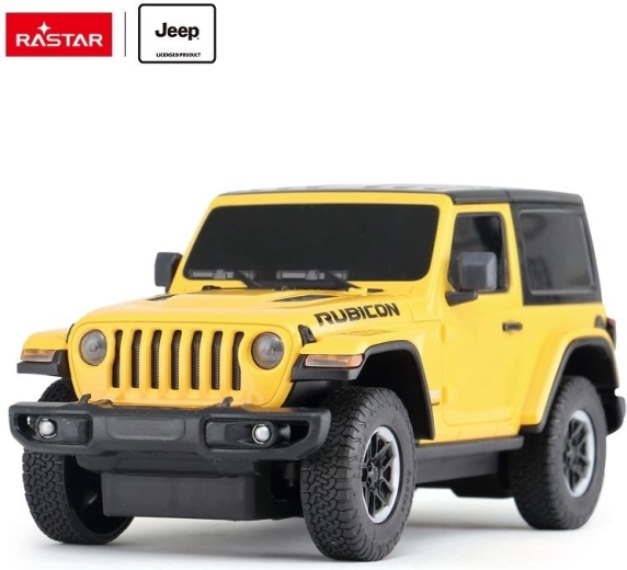 Rastar Jeep Wrangler JL távirányítós RC autó 1:24 sárga