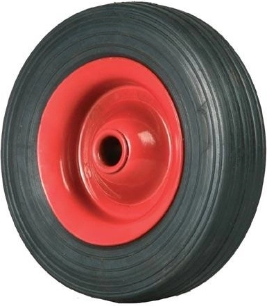 Tömör kerék kézikocsihoz 120 mm, fém tárcsával és 12 mm-es siklócsapággyal