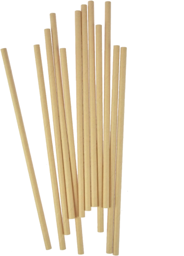 Kraft papír szívószálak 20 cm (12 db)