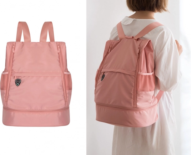 Kézipoggyász méretű utazó hátizsák – rózsaszín