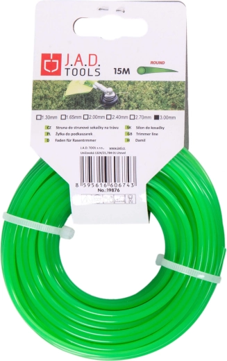 Kerek damil fűkaszához 2,0 mm, 15 m