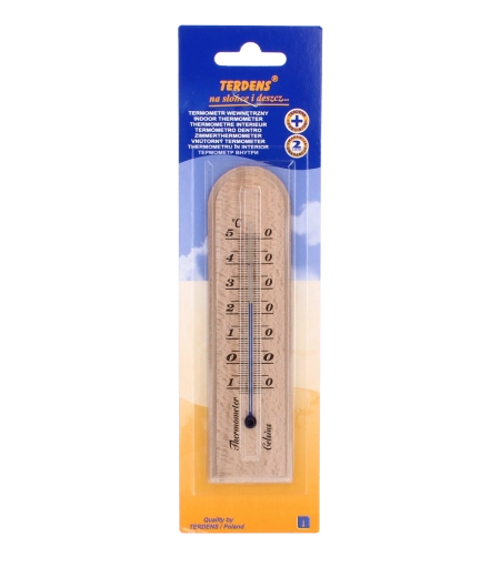 Terdens fa szobai hőmérő kapilláris mérőfolyadékkal