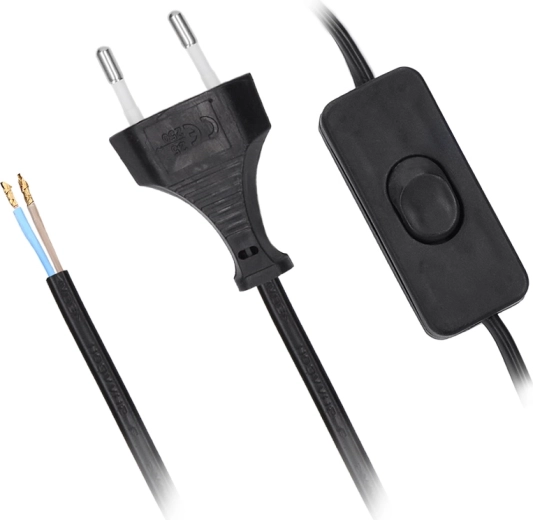 Solight flexo vezeték kapcsolóval, 3 m, fekete