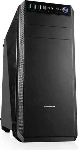 Modecom Oberon Glass fekete számítógépház edzett üveggel