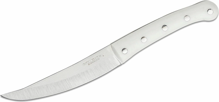 Condor Meatlove vadászkés 11,6 cm fehér Micarta bőr tokkal