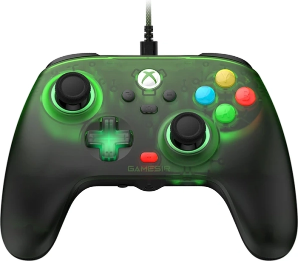 GameSir T7 Pro vezetékes játékvezérlő Xboxhoz és PC-hez (retro zöld)