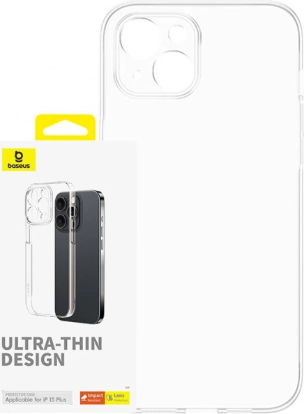 Átlátszó telefon tok Baseus OS-Lucent Series iPhone 15 Plushoz