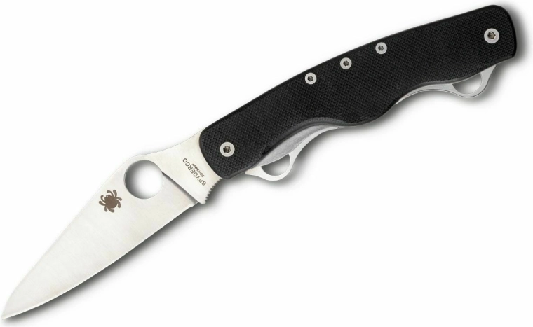 Spyderco ClipiTool Standard G10 zsebkés, 8,9 cm, fekete, 2 kiegészítő pengével
