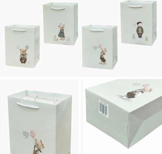 Ajándéktáska 55 × 40 × 15 cm, vegyes minták