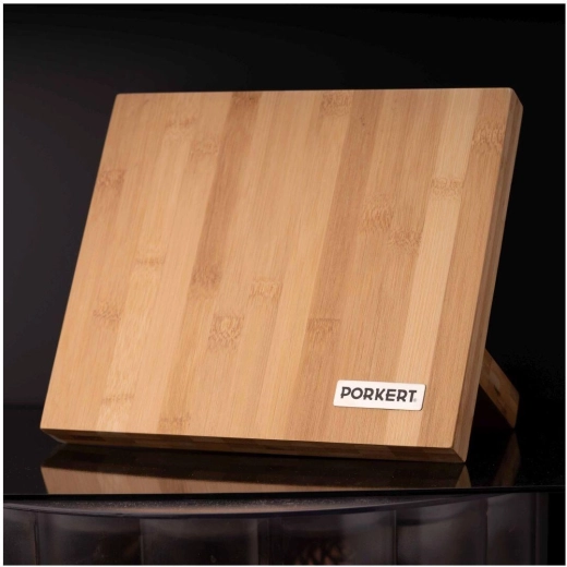 Mágneses bambusz késblokk 24 × 21 × 12 cm Lumo