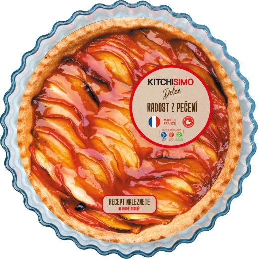 Kitchisimo Dolce 27 cm boroszilikát üvegből készült üveg pitetál