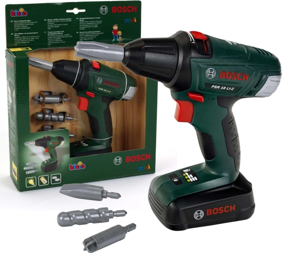 Klein Bosch II gyerek akkumulátoros fúró fénnyel