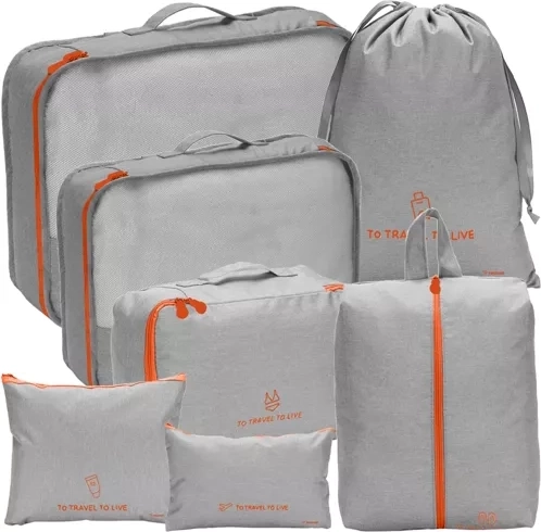 Utazásszervező a bőröndbe - 7 darabos szett Trizand