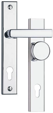 Biztonsági vasalat 802, 90 mm osztástávolság, szatén króm / szatén TiN, rozsdamentes