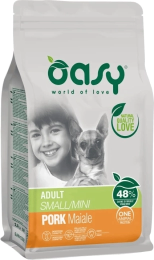 Oasy One Animal Protein Adult Small/Mini sertéshús 2,5 kg