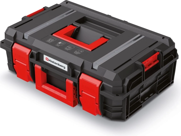 X-BLOCK TECH szerszámos koffer, 546 × 380 × 194 mm, fekete