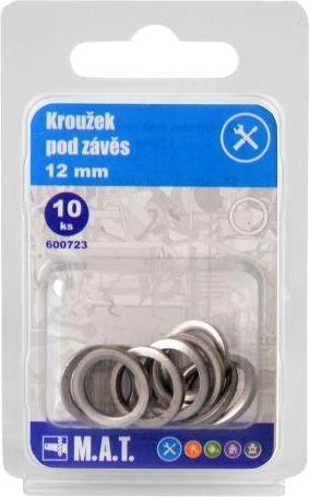 Távtartó gyűrűk zsanér alá 12 mm (10 db)
