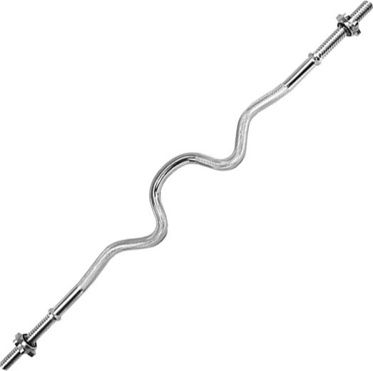 Erősen hajlított súlyzórúd 120 cm, 30 mm HMS