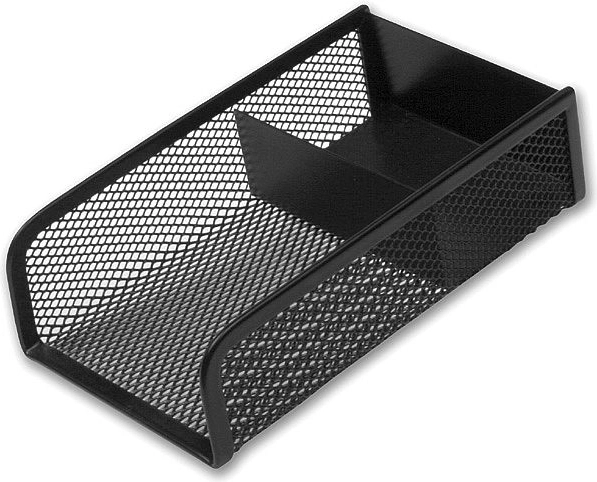 ICO fém jegyzet- és gemkapocstartó, fekete