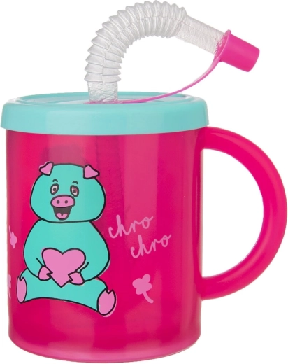 Rubby – malacka gyerek műanyag bögre ivócsőrrel, 0,3 l