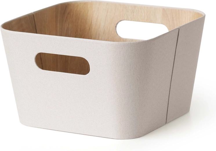 Tárolókosár krémfehér 27 × 27 × 16 cm