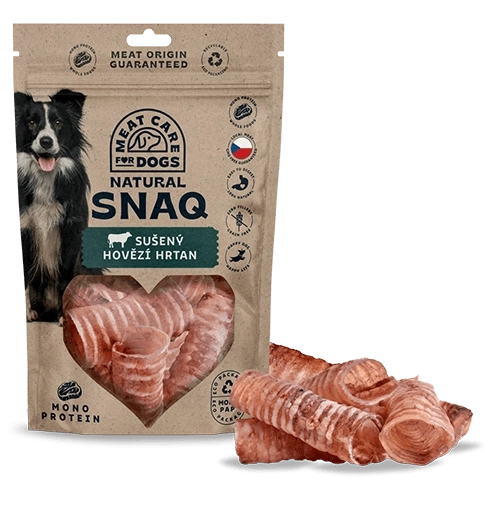 DOG SNAQ kiegészítő eledel kutyáknak – szárított marhatorok 100 g