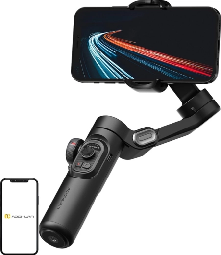 AOCHUAN Smart XE 3 tengelyes okostelefon-stabilizátor fekete