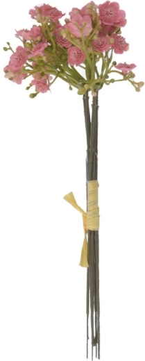 Dekoratív virág fátyolvirág rózsaszín 23 cm