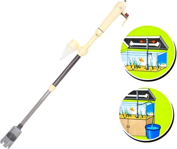 Akvárium porszívó akkumulátorral