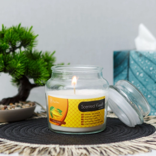 Ylang Ylang illatú gyertya fedővel, 310 g