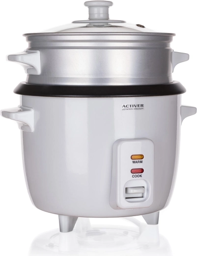 Rizsfőző 0,6 l gőzölő betéttel és Keep Warm funkcióval, 300 W