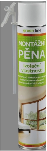 Szerelőhab 750 ml csöves GREEN LINE