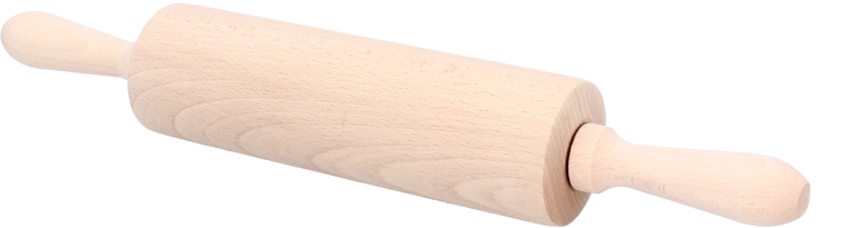 38 cm-es mozgó, bükkfából készült fa nyújtófa