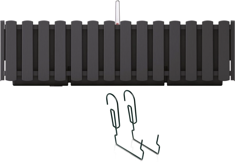 Függesztett önöntözős balkonláda 58 cm, antracit BOARDEE FENCYCASE