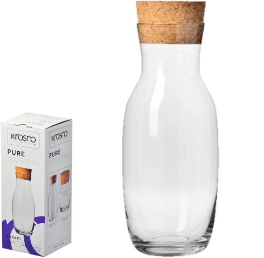 Pure 1 l Krosno karafa természetes parafadugóval