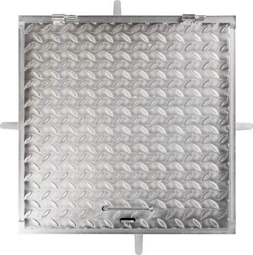 500 × 500 mm-es takarólemez, horganyzott, teherbírás 150 kg