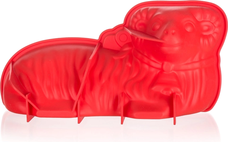Szilikon bárány sütőforma 31 × 16 × 9 cm Culinaria piros