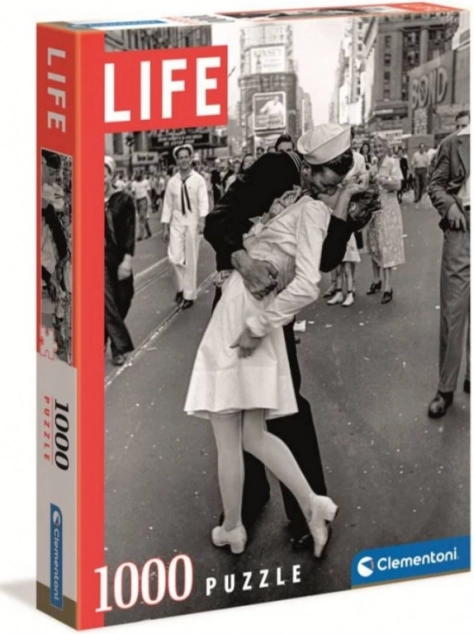 Clementoni Life csivava puzzle 1000 darabból – Csók a Times Square-en