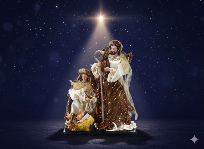 Szent család figura 33 cm