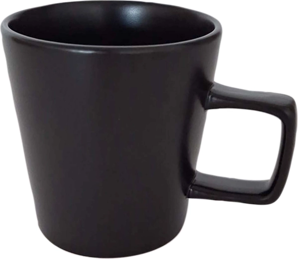 Kitchisimo matt fekete kerámia bögre 350 ml