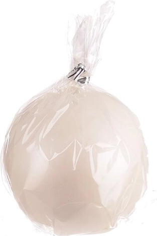 Fényes rózsaarany gömbgyertya 8 cm