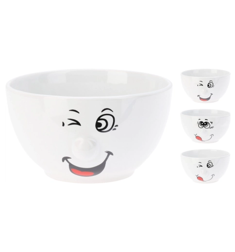 Vidám arcú porcelántál 500 ml