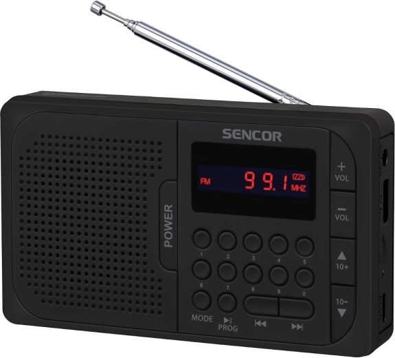 Sencor hordozható rádió Bluetooth, USB és microSD csatlakozással