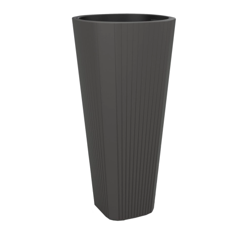 Magas Muza virágtartó, 39 cm, antracit