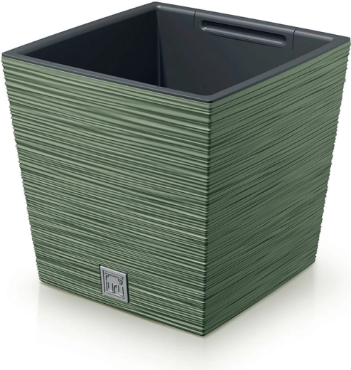 Furu Square Low virágtartó 30 cm – földzöld