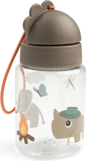 Done by Deer szívószálas kulacs Tiny trails homokszínű 280 ml