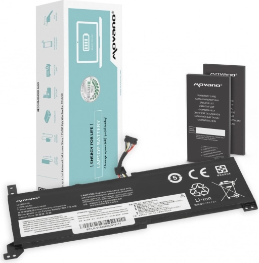 Movano akkumulátor Lenovo V14/V15/V17 G2 laptopokhoz (L20M2PF0, L20C2PF0, L20L2PF0) 4650 mAh 36 Wh