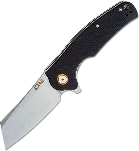 CJRB Crag zsebkés, 8,7 cm, stonewash penge, fekete G10