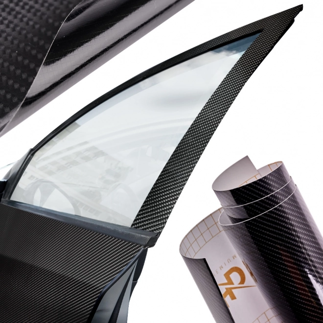 Fekete karbon fólia 5D 1,52x18 m